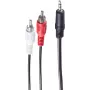 Audio kábel ShiverPeaks BS30832-10 10 m 3,5 mm 2 x RCA čierny