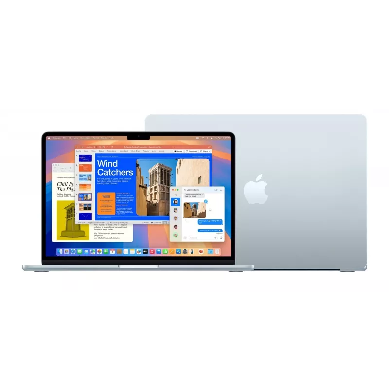 Apple MacBook Air 13 palcov: čip M4 s 10-jadrovou CPU a 8-jadrovou GPU, 16 GB, 256 GB SSD – nebeská modrá
