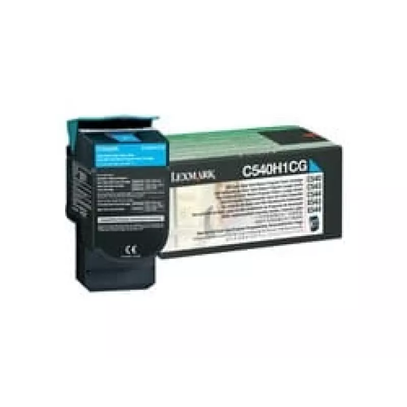 Lexmark C540H1CG tonerová kazeta pre C540/C543/C544/C546, azúrová, vysoká výťažnosť, 2000 strán