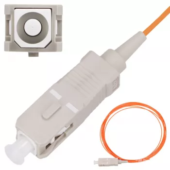Pigtail SC/UPC multimódový kábel Extralink OM2 50 µm 900 µm 2 m FTTH oranžový