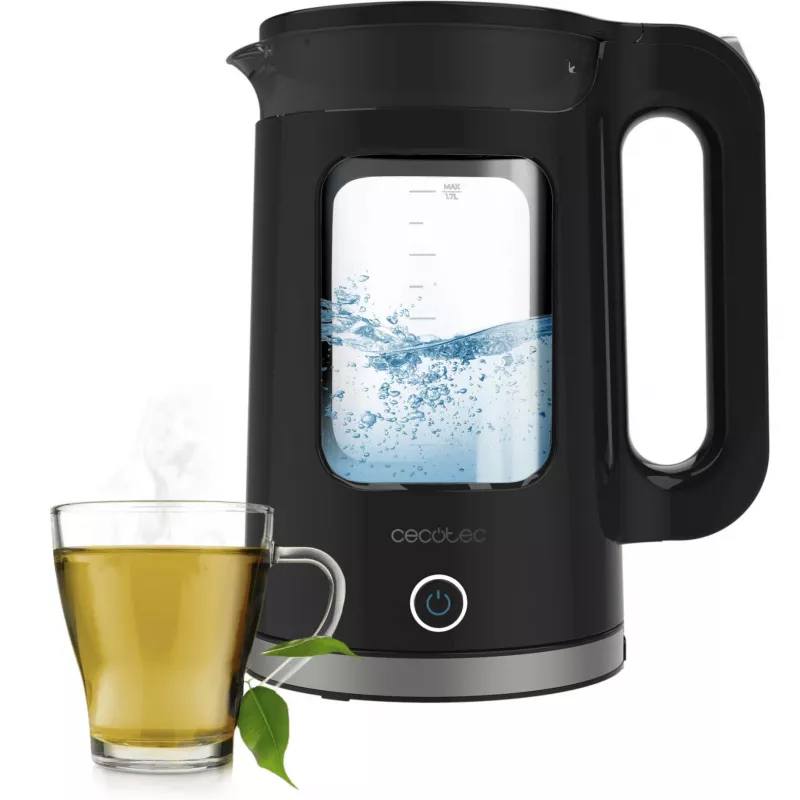Kanvica Cecotec Thermosense 330 Glassy 1,7 l 2200 W čierna