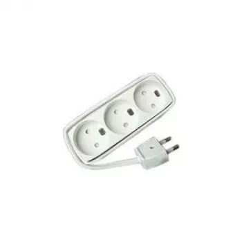 Microconnect GRUELU3H015 predlžovací kábel 1,5 m 3 AC zásuvky biely
