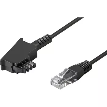 Wentronic Goobay - telefónny kábel - TAE-F (M) - RJ-45 (M) - 15 m - čierny (51236)