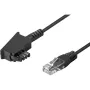 Wentronic Goobay - telefónny kábel - TAE-F (M) - RJ-45 (M) - 15 m - čierny (51236)
