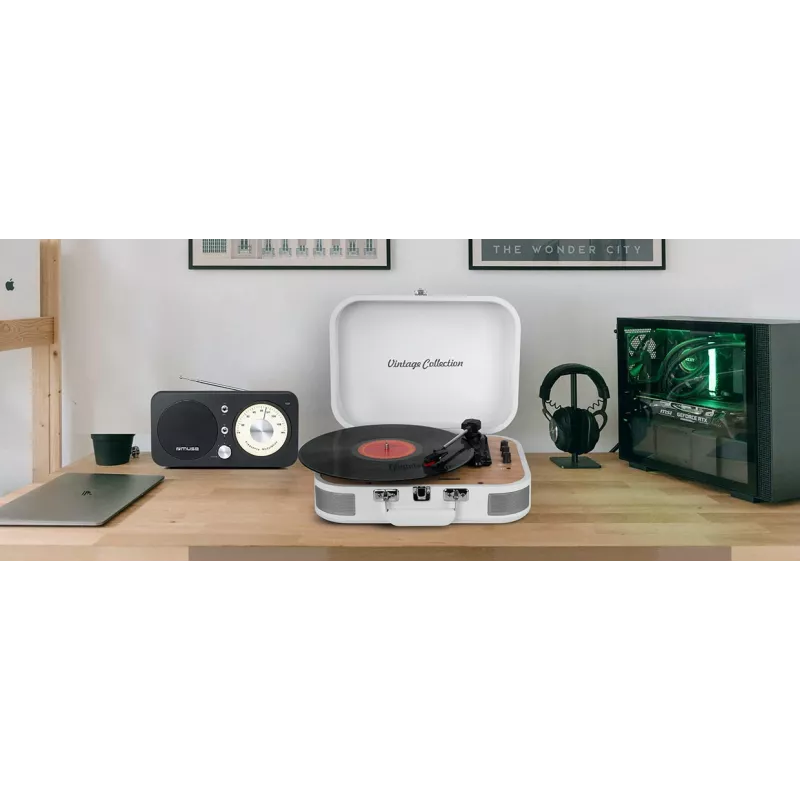 Muse | Turntable Stereo System | MT-201WW | Turntable Stereo System | USB port | AUX vstup