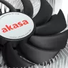 Hybridný chladič Akasa Intel LGA1700 7,5 cm hliník čierny