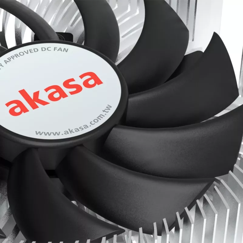 Hybridný chladič Akasa Intel LGA1700 7,5 cm hliník čierny