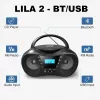 Rádioprehrávač CD LILA2 USB/BT ružový