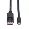 Roline DisplayPort kábel, DP ST - Mini DP ST, čierny, 1,5 m (11.04.5638)
