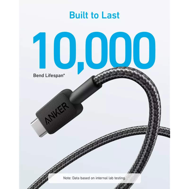 Anker Innovations 322 USB-A na USB-C kábel nylon 1,8M čierny - kábel - digitálny/dátový