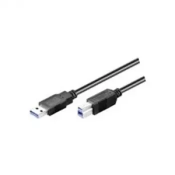 Wentronic Goobay USB 3.0 SuperSpeed kábel, čierny, 1,8 m – USB 3.0 konektor samec (Type-A) > USB 3.0 konektor samec (Type-B) (93655)