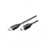 Wentronic Goobay USB 3.0 SuperSpeed kábel, čierny, 1,8 m – USB 3.0 konektor samec (Type-A) > USB 3.0 konektor samec (Type-B) (93655)