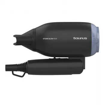 Sušič vlasov Taurus Studio Glow 1500 — 1400 W, 3 stupne ohrevu, 2 rýchlosti, skladací, na zavesenie, čierny