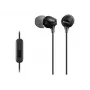 Sony MDR-EX15AP, Káblové, 8 - 22000 Hz, Hovory/Hudba, 3 g, Headset, Čierna