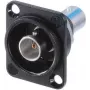 Neutrik NBB75DFIB-P - BNC - čierna - nehrdzavejúca oceľ - mosadz - polyoxymetylén (POM) - polytetrafluóretylén (PTFE) - zinok - mosadz - 1,5 V - 3 mO (NBB75DFIB-P)