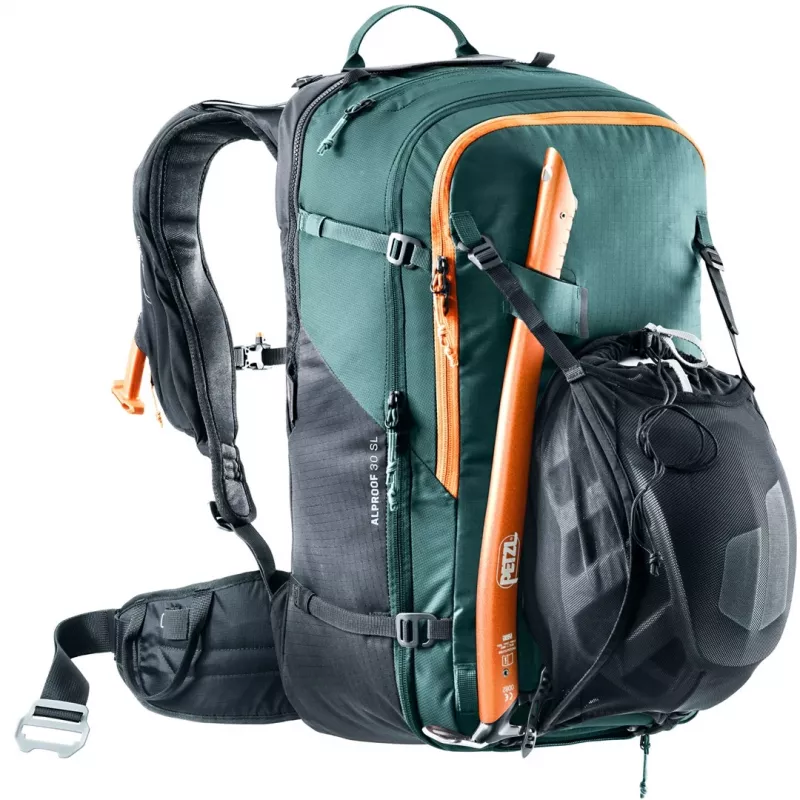 Deuter Alproof 30 SL lavínový batoh - čierny/zelený denim