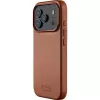 Mujjo Full Leather Case MagSafe puzdro pre iPhone 17 Pro hnedá