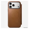 Mobilné folio puzdro Nomad Modern Leather Folio pre iPhone 17 Pro Max – Tan, vhodné pre obrazovku do 17,5 cm (6,9 palcov), 4 priehradky na karty