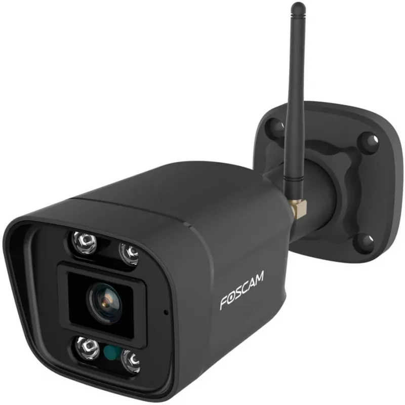 Foscam V8P vonkajšia bullet WiFi kamera, 8 MP 4K (3840x2160), dvojpásmové WiFi, reflektor, siréna, nočné videnie, čierna