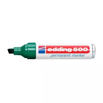 Permanentný marker Edding 500 klinový hrot zelený