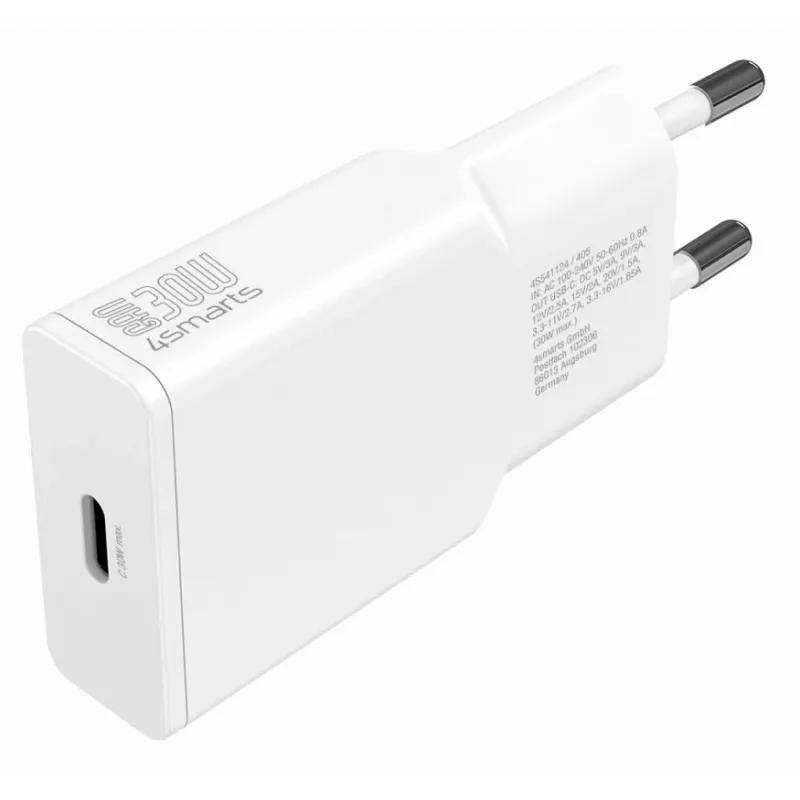 Nabíjačka Indoor 4smarts 541124 Smartphone biela AC rýchle nabíjanie