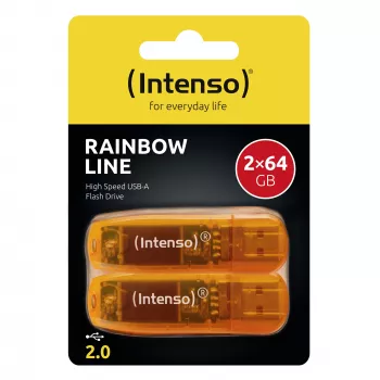 Pamäťový disk Flash USB2 2X64GB/RAINBOW 3502492 Intenso