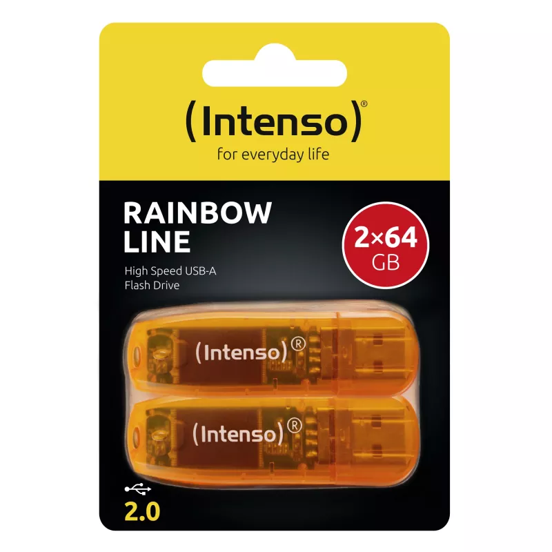 Pamäťový disk Flash USB2 2X64GB/RAINBOW 3502492 Intenso