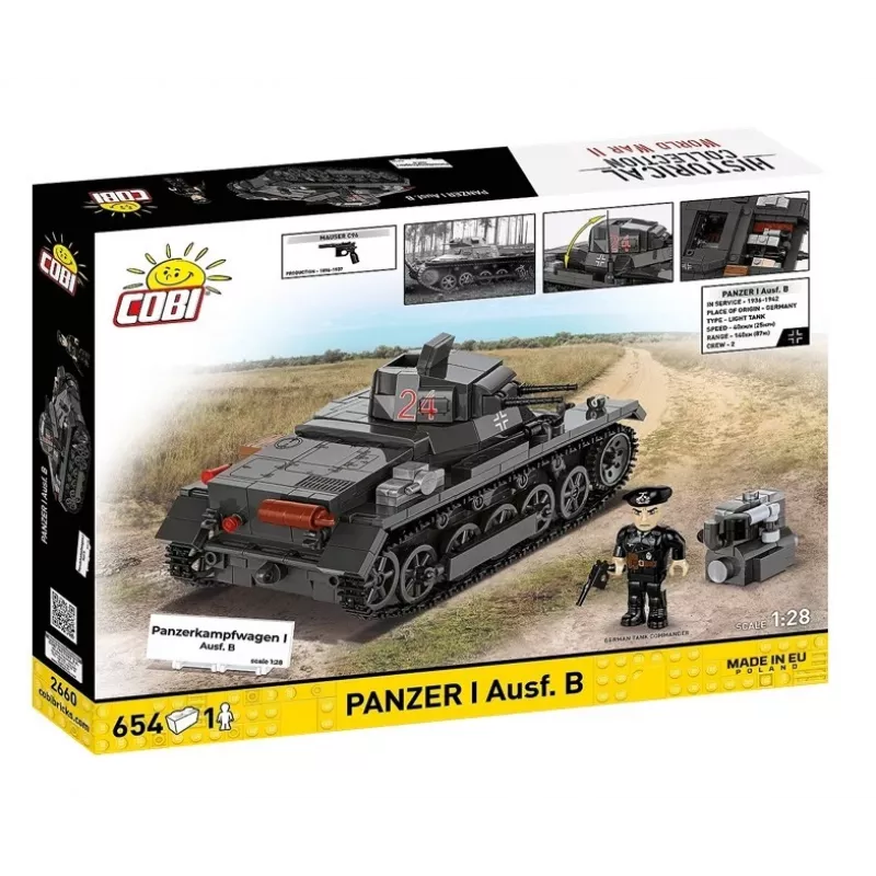 Stavebnica Cobi Panzer I Ausf. B – 654 dielov, detailný model stavebnice