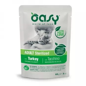 Oasy Chunks in Gravy Adult Sterilized Turkey 85 g