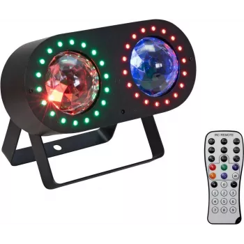 EUROLITE LED efektové svetlo DMF-3 Hybrid Flower Effect 3-in-1 — LED pódiový/party efekt