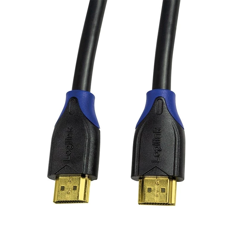 LogiLink CH0062 kábel HDMI 2.0 High Speed s Ethernetom, 4K/60Hz Ultra HD, 3D, pozlátené konektory, 2 m, čierny