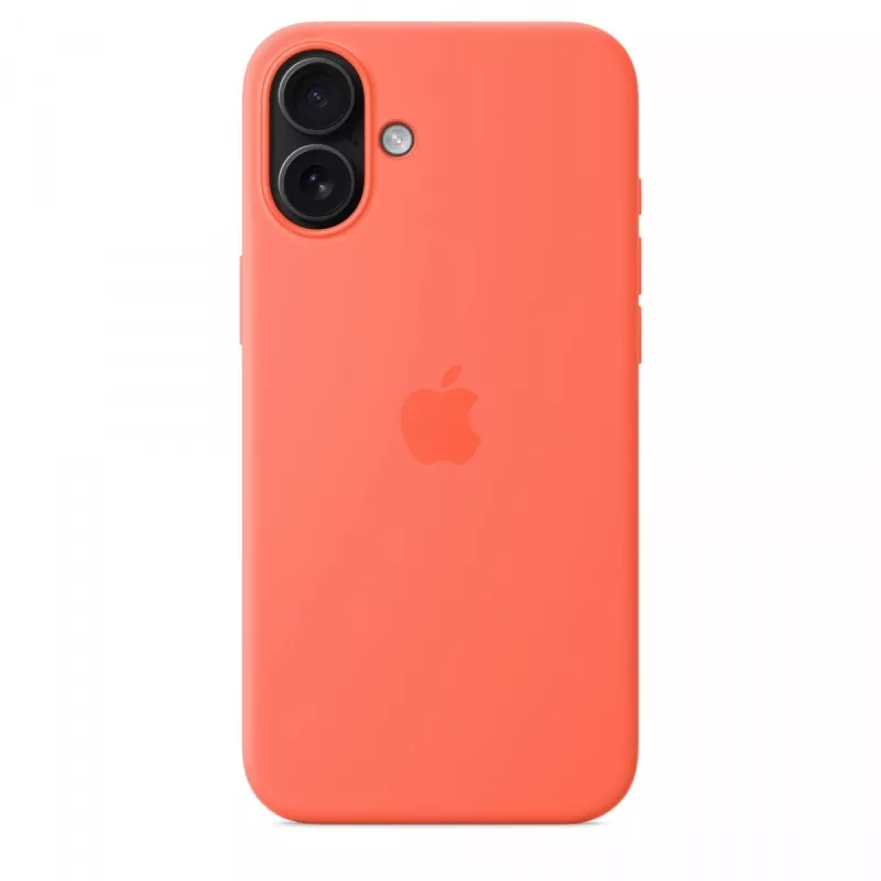 iPhone 16 Plus silikónové puzdro s MagSafe - Mandarine