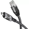 Techly ICOC U3C-RJ45-010 adaptérový kábel USB-C na Gigabit Ethernet, 1 m, čierny/strieborný