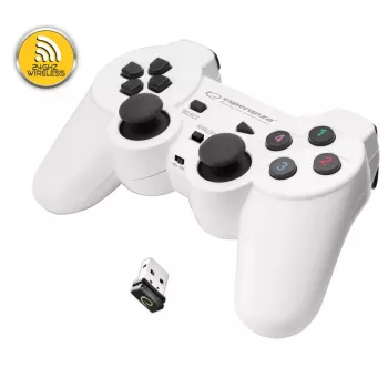 Esperanza EGG108W herný ovládač čierny, biely RF gamepad analógový / digitálny PC, Playstation 3