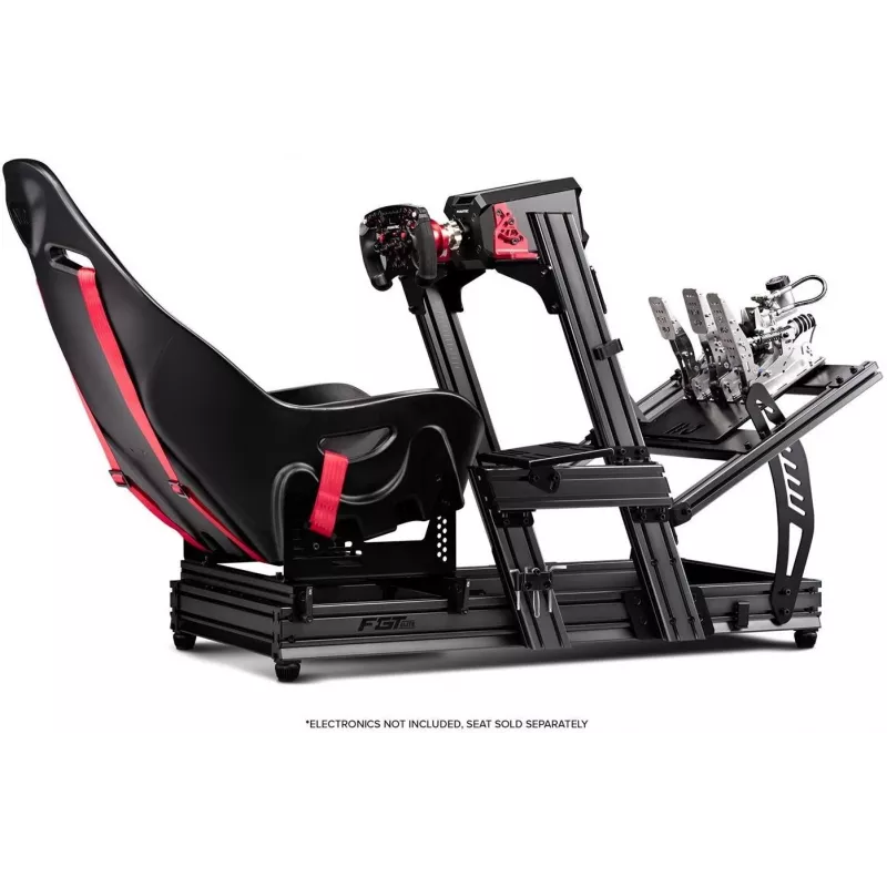 Next Level Racing – F-GT Elite Formula & GT hliníkový profilový simulátorový kokpit – bočná a predná montážna verzia (396039)