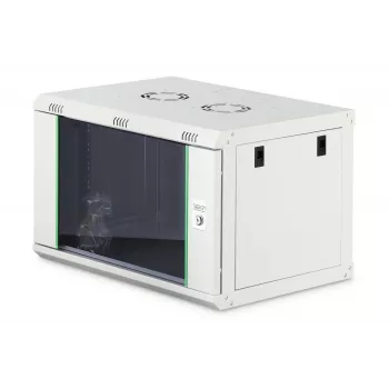 Nástenný 19-palcový rack DIGITUS Dynamic‑N DN-37100, 7U, 600x450 mm (ŠxH), IP20, svetlosivá, nezmontovaný