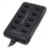 Logilink UA0125 USB hub 10-portový USB2.0 s napájacím zdrojom 3.5A, | Logilink