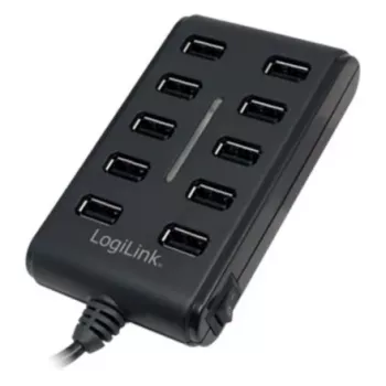 Logilink UA0125 USB hub 10-portový USB2.0 s napájacím zdrojom 3.5A, | Logilink