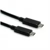 USB kábel ROLINE 11.02.9056 0,5 m USB 3.2 Gen 2 10 Gbit/s USB C čierny