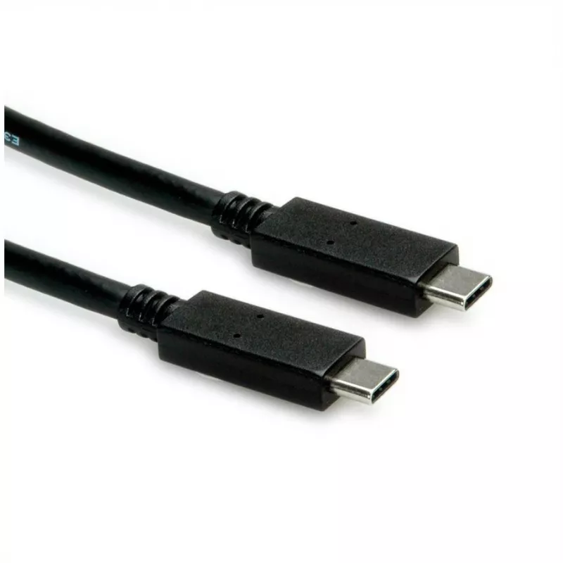 USB kábel ROLINE 11.02.9056 0,5 m USB 3.2 Gen 2 10 Gbit/s USB C čierny