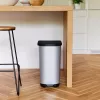 ROTHO Ribo Graphite - odpadkový kôš na šliapanie – 35 l