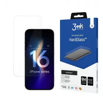 3MK HardGlass Clear ochranná fólia displeja Apple iPhone 16 Pro nárazuvzdorná odolná proti poškriabaniu