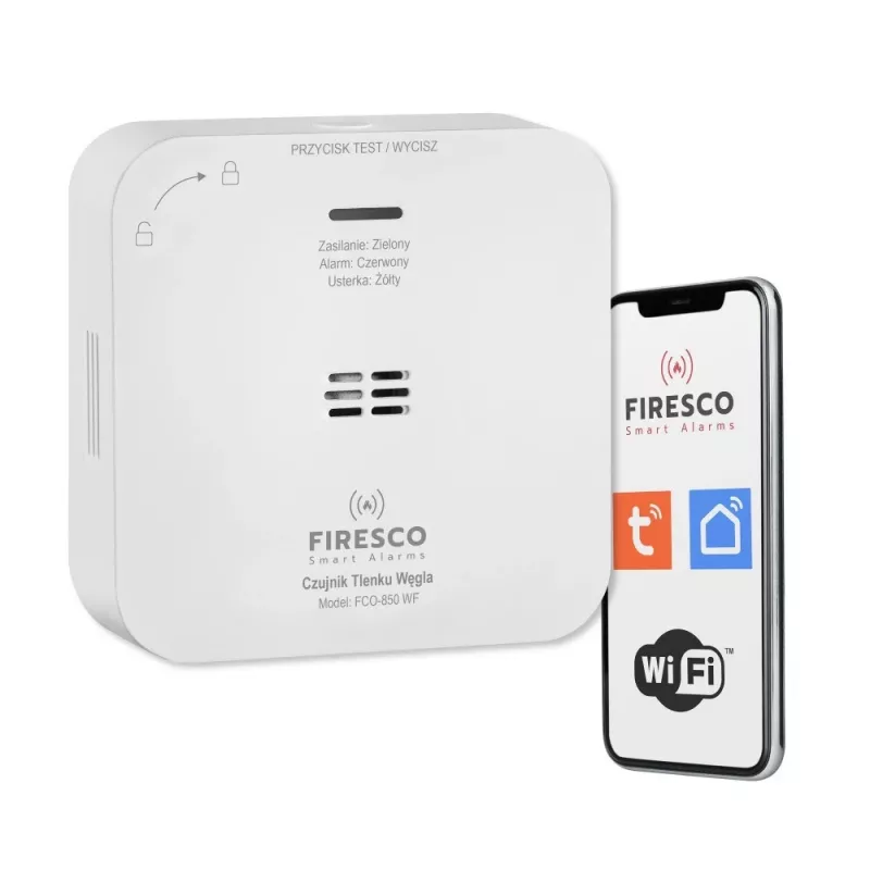 Detektor oxidu uhoľnatého s komunikačnou funkciou FCO-850 WF