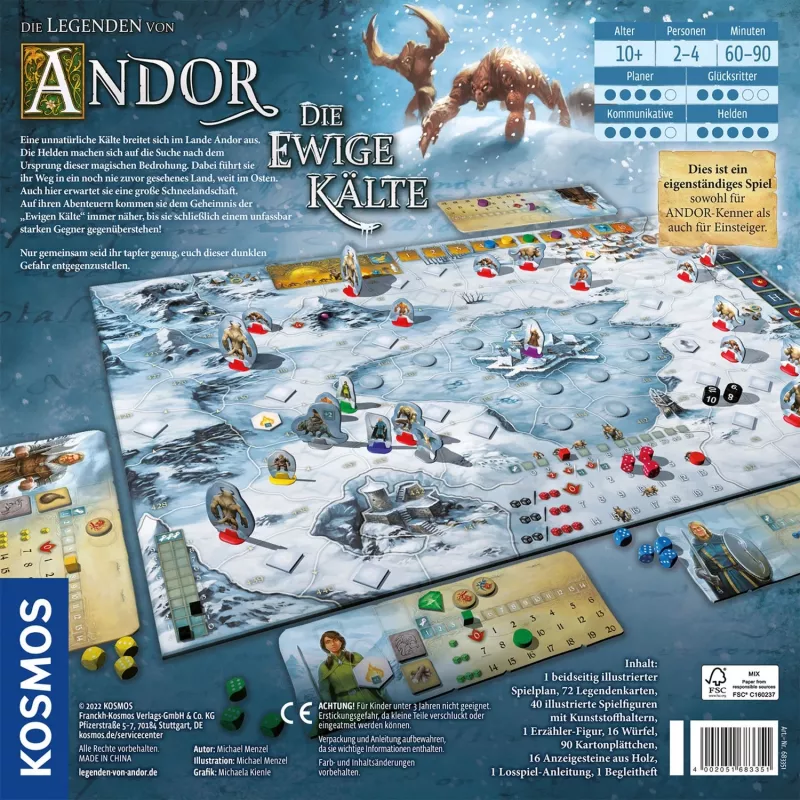 Die Legenden of Andor - The Eternal Cold, Spoločenská hra