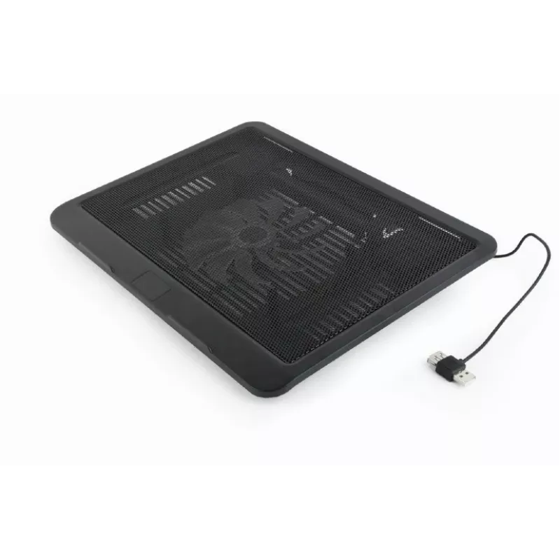 Stojan na notebook Gembird NBS-1F15-04 pre notebooky do 15 inch, čierny, ABS, 330×250×25 mm