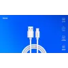 USB 2.0 kábel SAVIO CL-168, USB A (konektor samec) na USB C (konektor samec), 3 m, biely