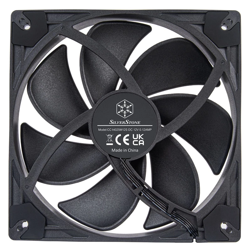 SilverStone VISTA SST-VS140B 140-mm PWM skriňový ventilátor - čierny