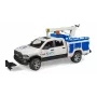 Auto Dodge RAM 2500 Service s otočným svetlom a žeriavom BRUDER 02509