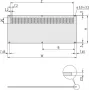 SCHROFF zadný panel 4U 84HP PERF. - príslušenstvo k racku (30849030)