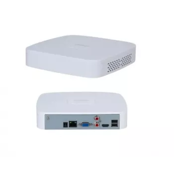 Sieťový videorekordér DAHUA NVR2104-S3 4-kanálový, 1U, SATA pevný disk do 16 TB, 1080p/720p, 12V/1,5A, biela